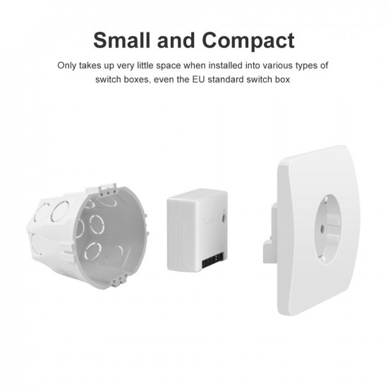 SONOFF  MINI COMMUTATEUR WIFI  BIDIRECTIONEL INTELLIGENT